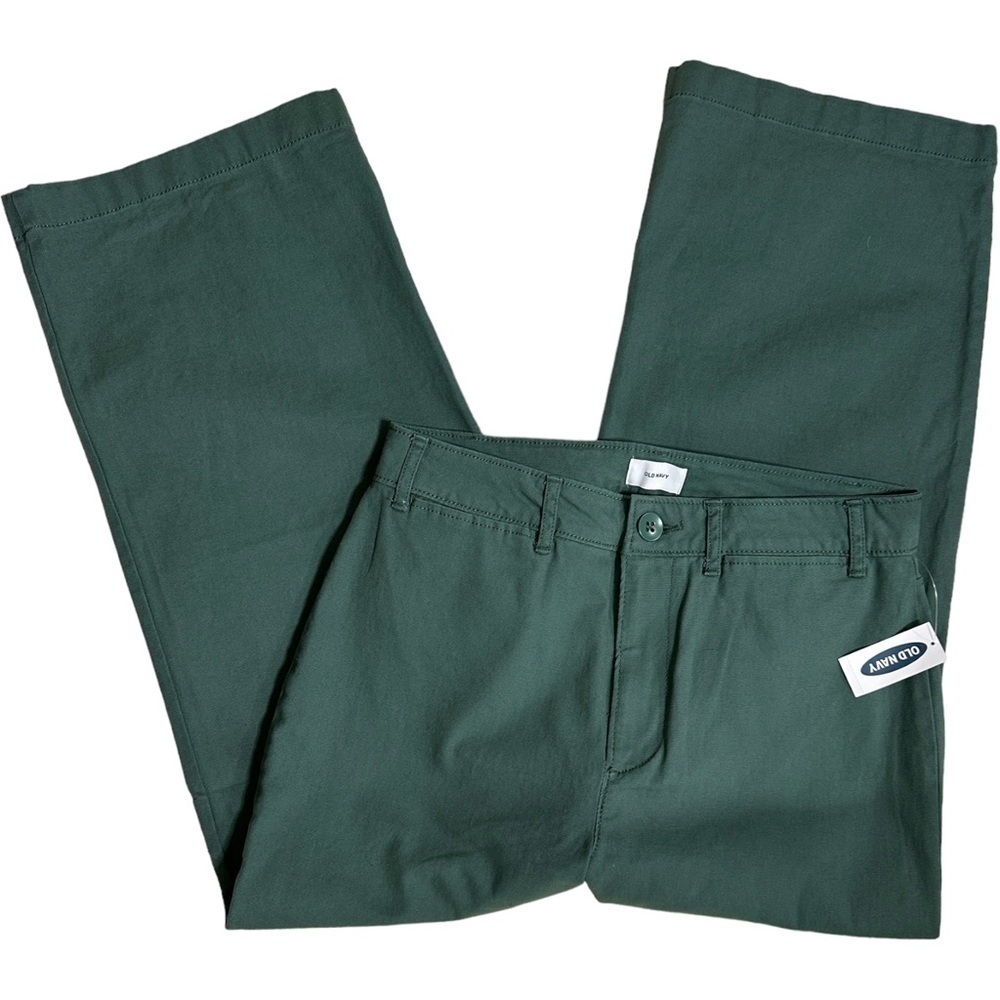 NWT Gap Forest Green Crop Petite Pants 6